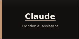 Claude — Frontier AI assistant